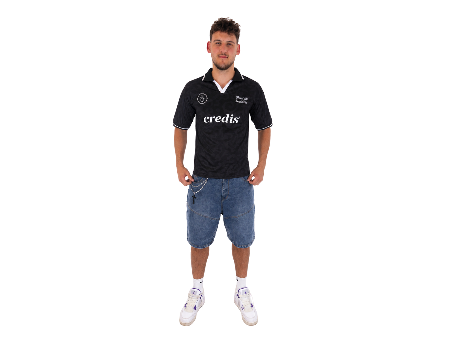 Polo Jersey (Schwarz)