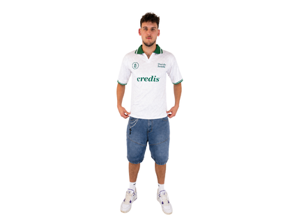 Polo Jersey (Offwhite-Grün)