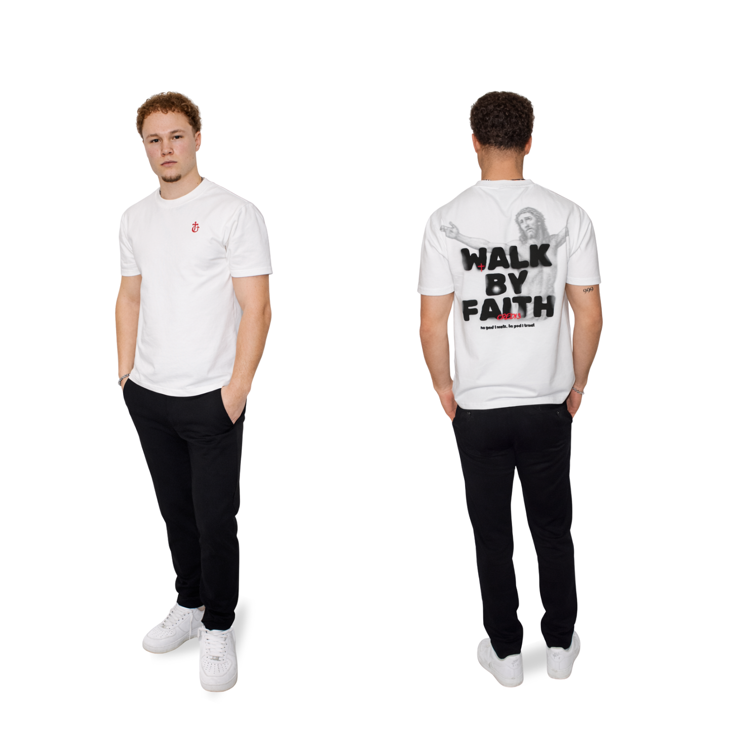Walk by Faith T-Shirt (Weiß)