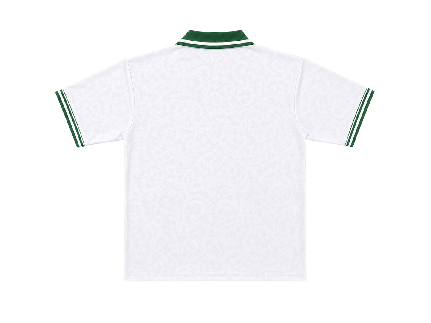 Polo Jersey (Offwhite-Grün)