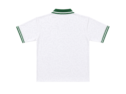 Polo Jersey (Offwhite-Grün)